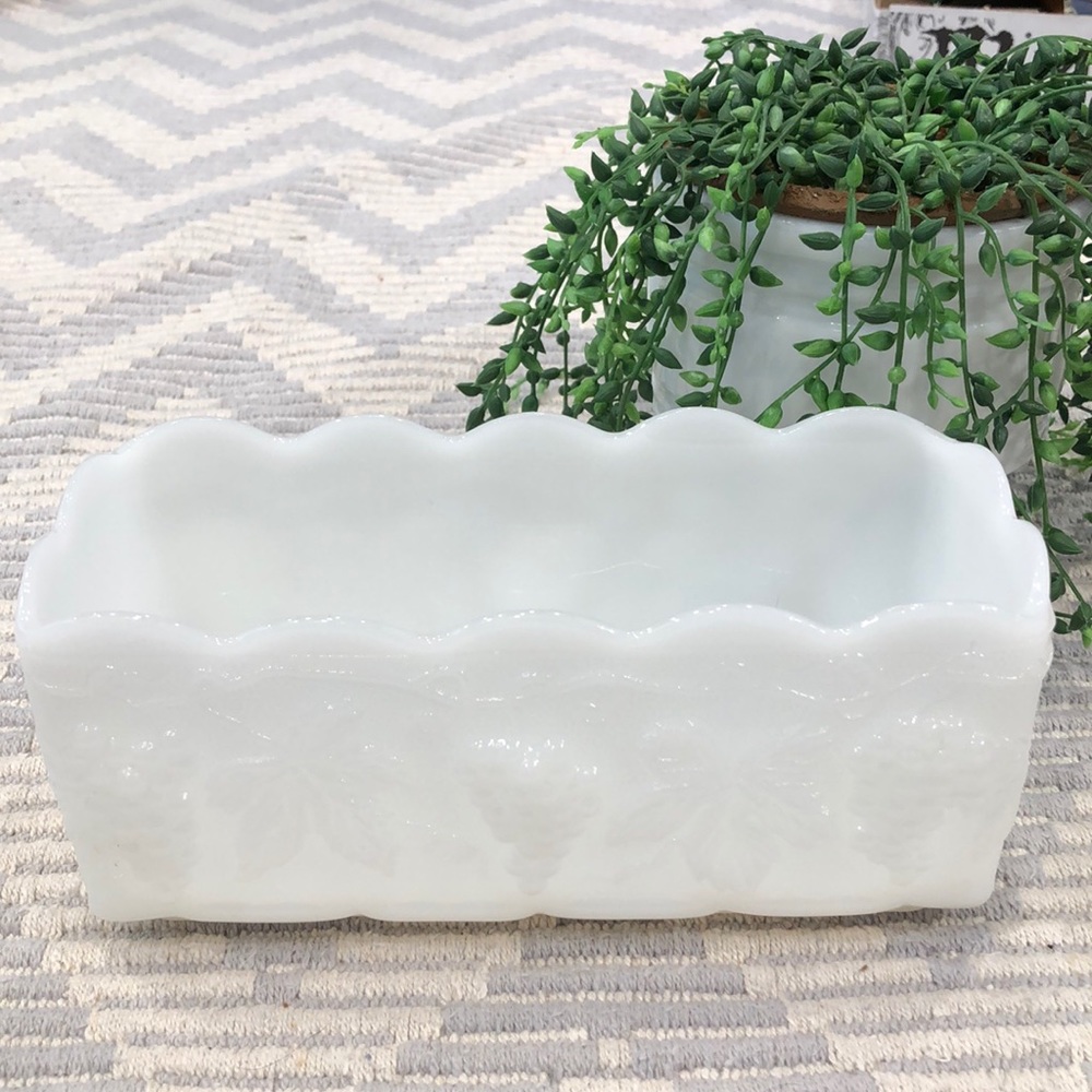 Fire King planter
